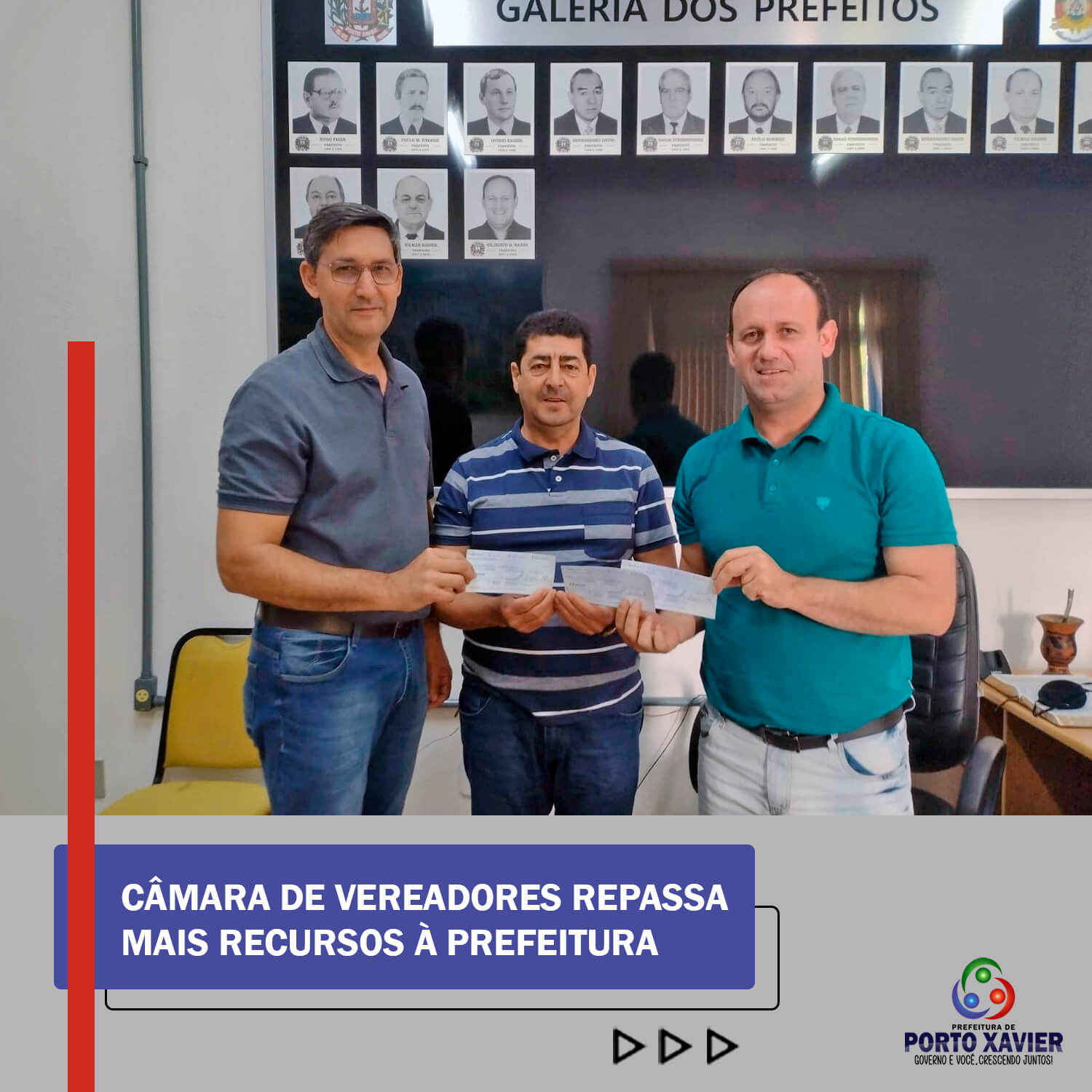 CÂMARA DE VEREADORES REPASSA MAIS RECURSOS À PREFEITURA